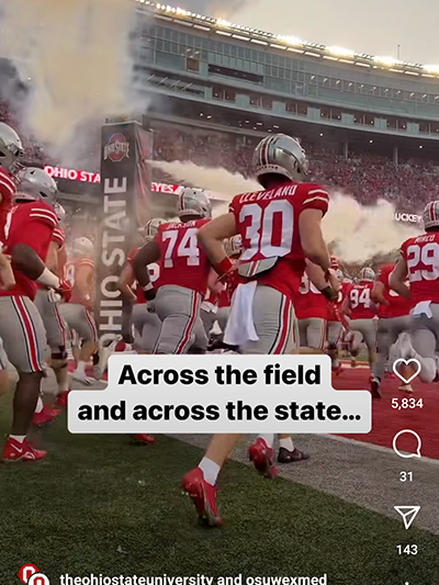 Screenshot of the Across the Field and Across the State on YouTube
