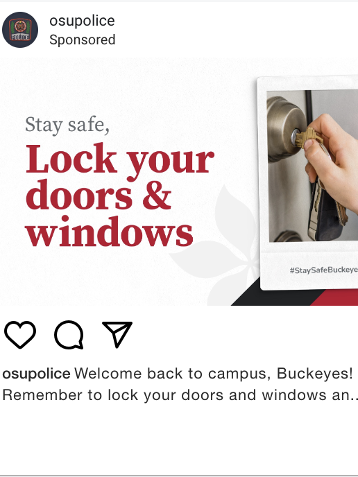 OSU Police Advice To Lock Doors 