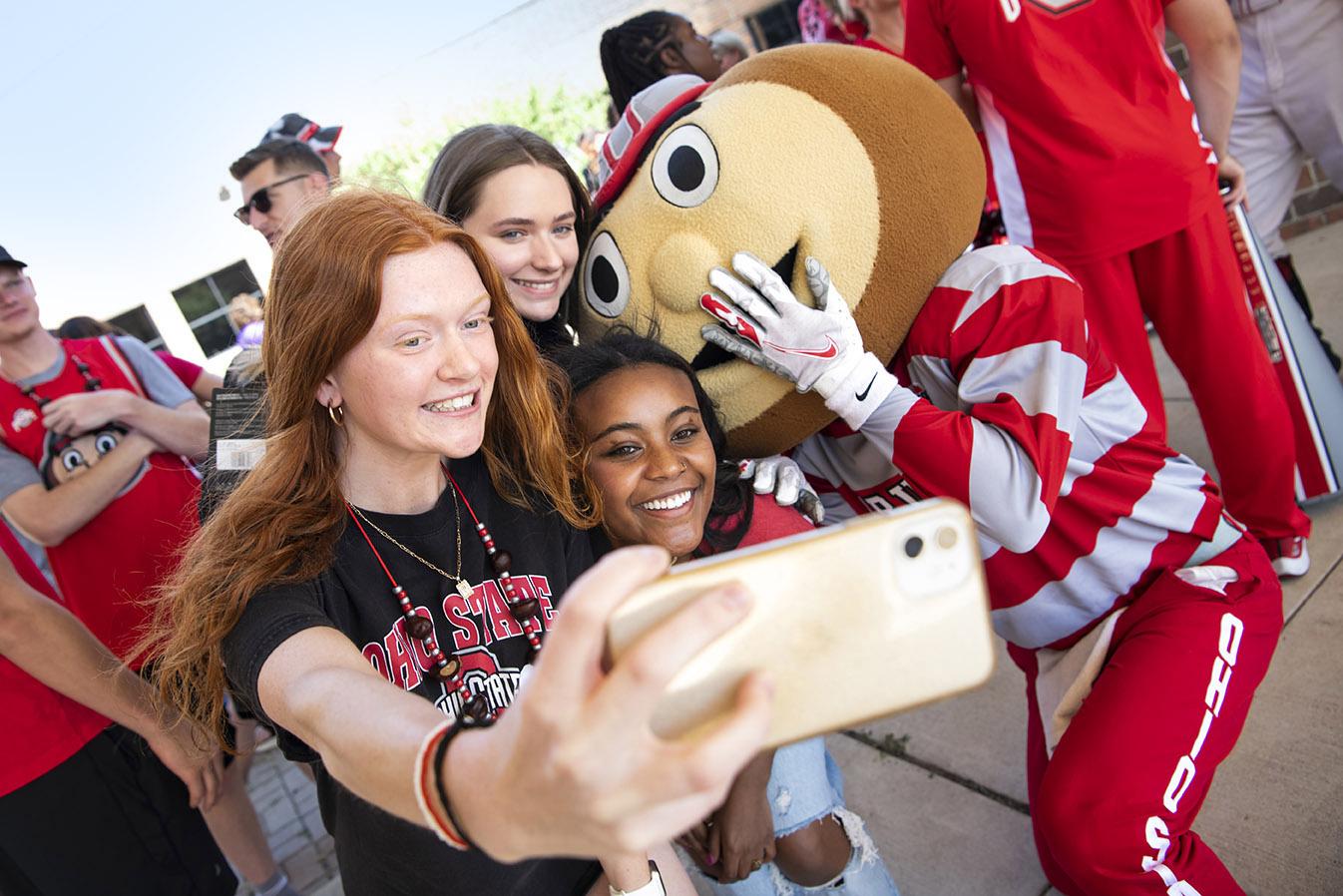 Students taking a selfie