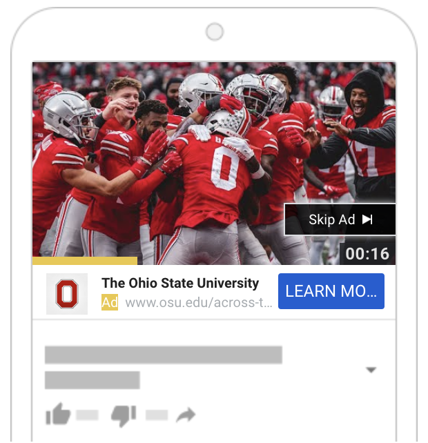 Screenshot of the Across the Field and Across the State on YouTube