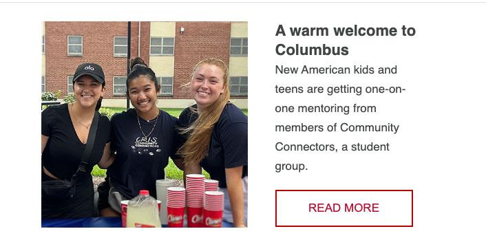 Example of The Ohio State Alumni Magazine's content module