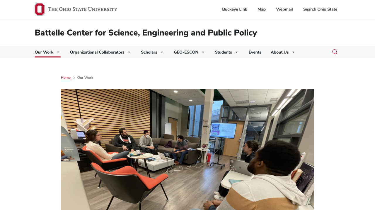 Battelle Center page Organizational Collaborators 
